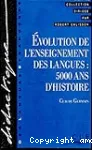 Évolution de l'enseignement des langues