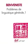 Problèmes de linguistique générale