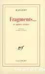 Fragments... et autres textes